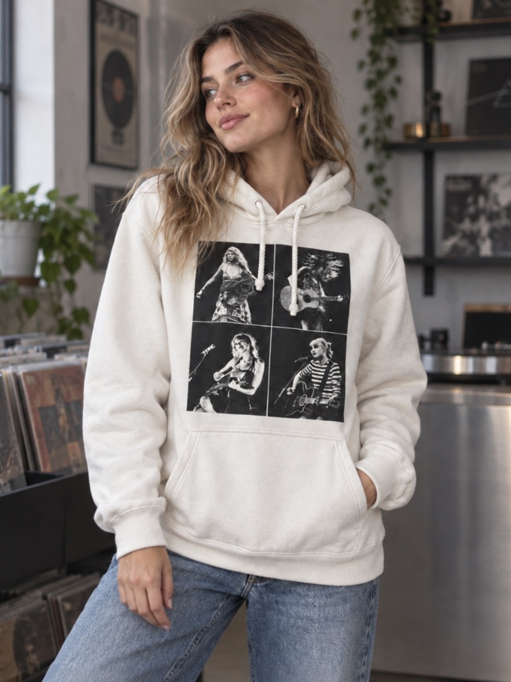 Official Taylor Swift Eras Tour 2023 Collage Hoodie L